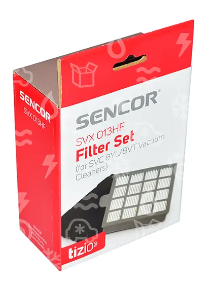 sada filtrů vysavače SENCOR SVC 8 Tizio, (HEPA filtr + výstupní filtr)